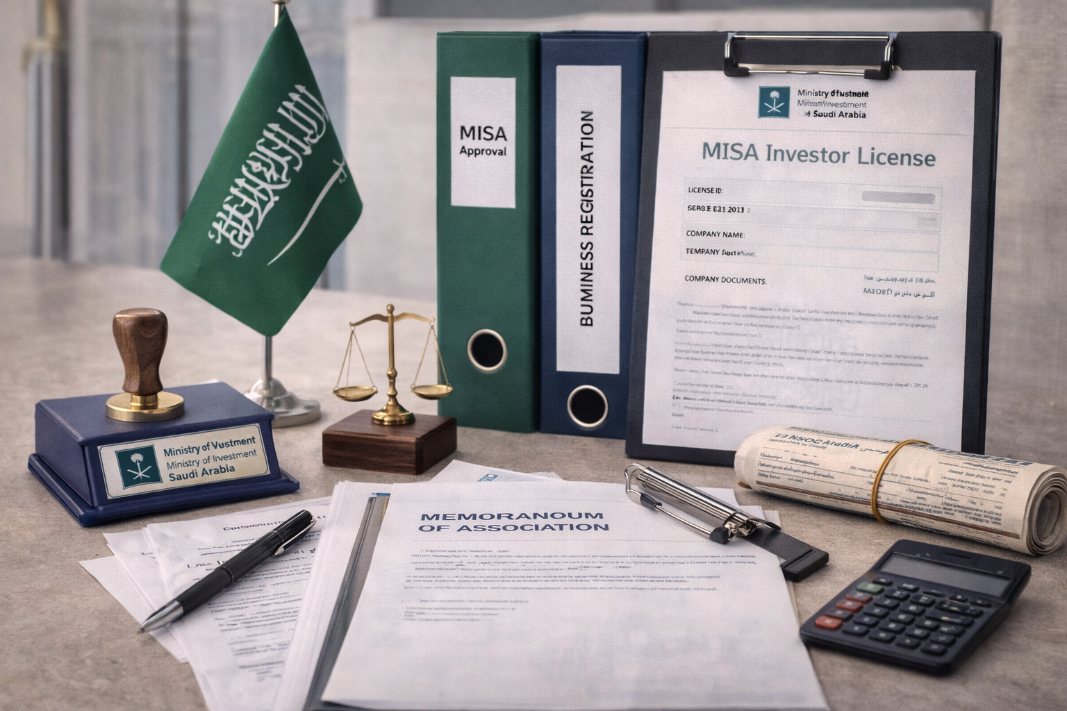 ترخيص ميسا ووثائق تأسيس شركة في السعودية