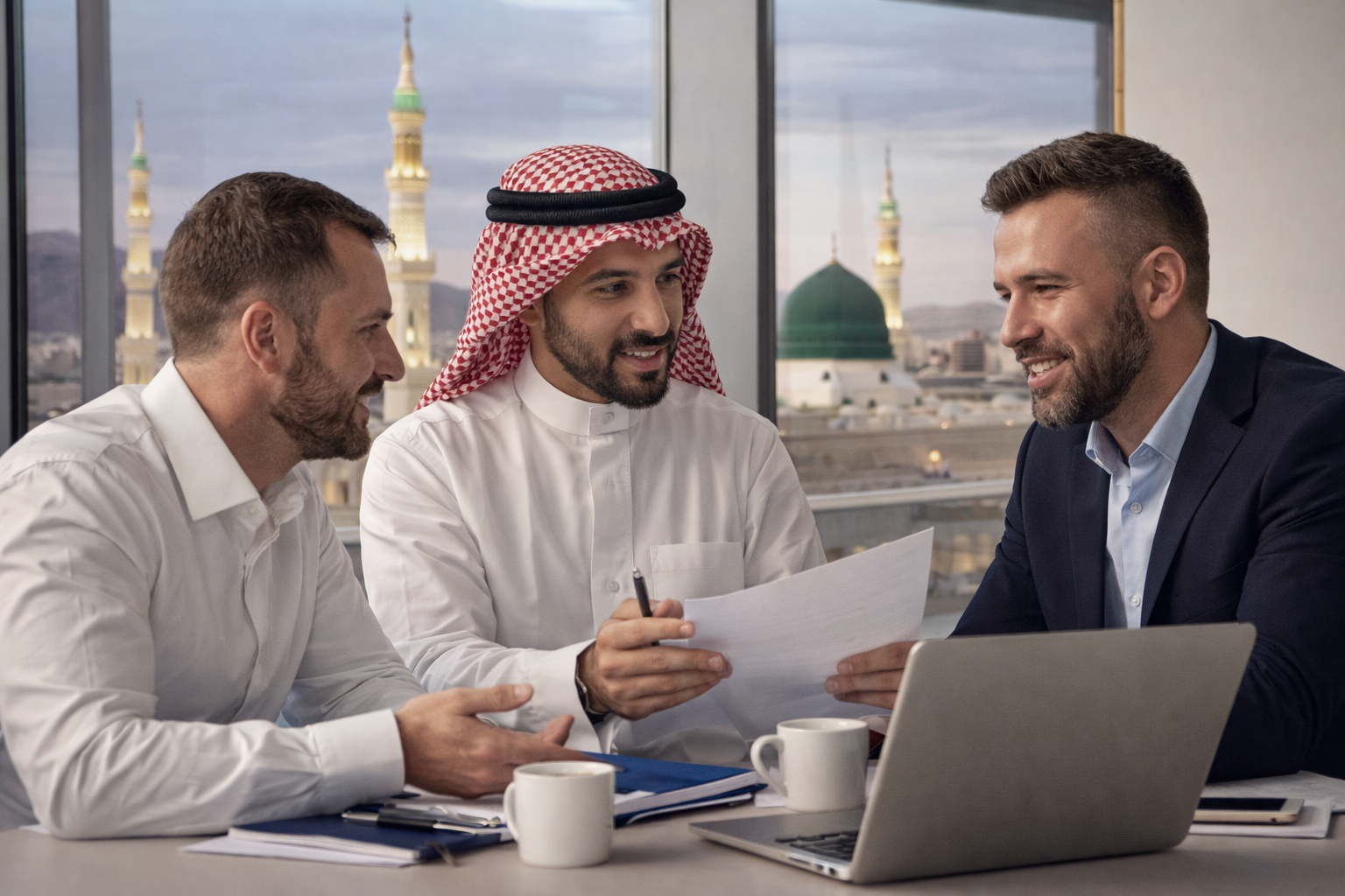 Saudi Ministry of Commerce documents and stamp for company formation