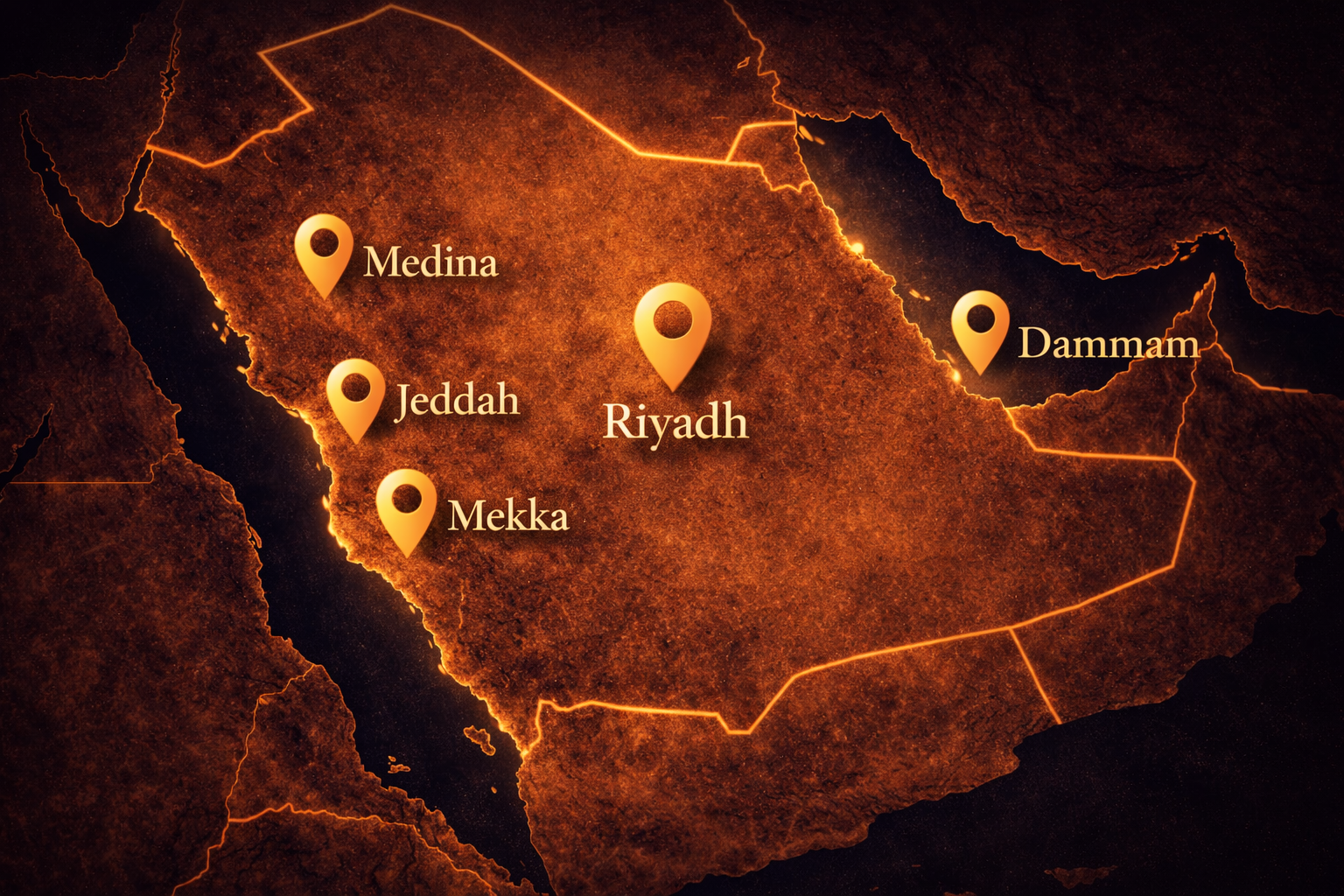 المملكة العربية السعودية – مقارنة المدن الكبرى